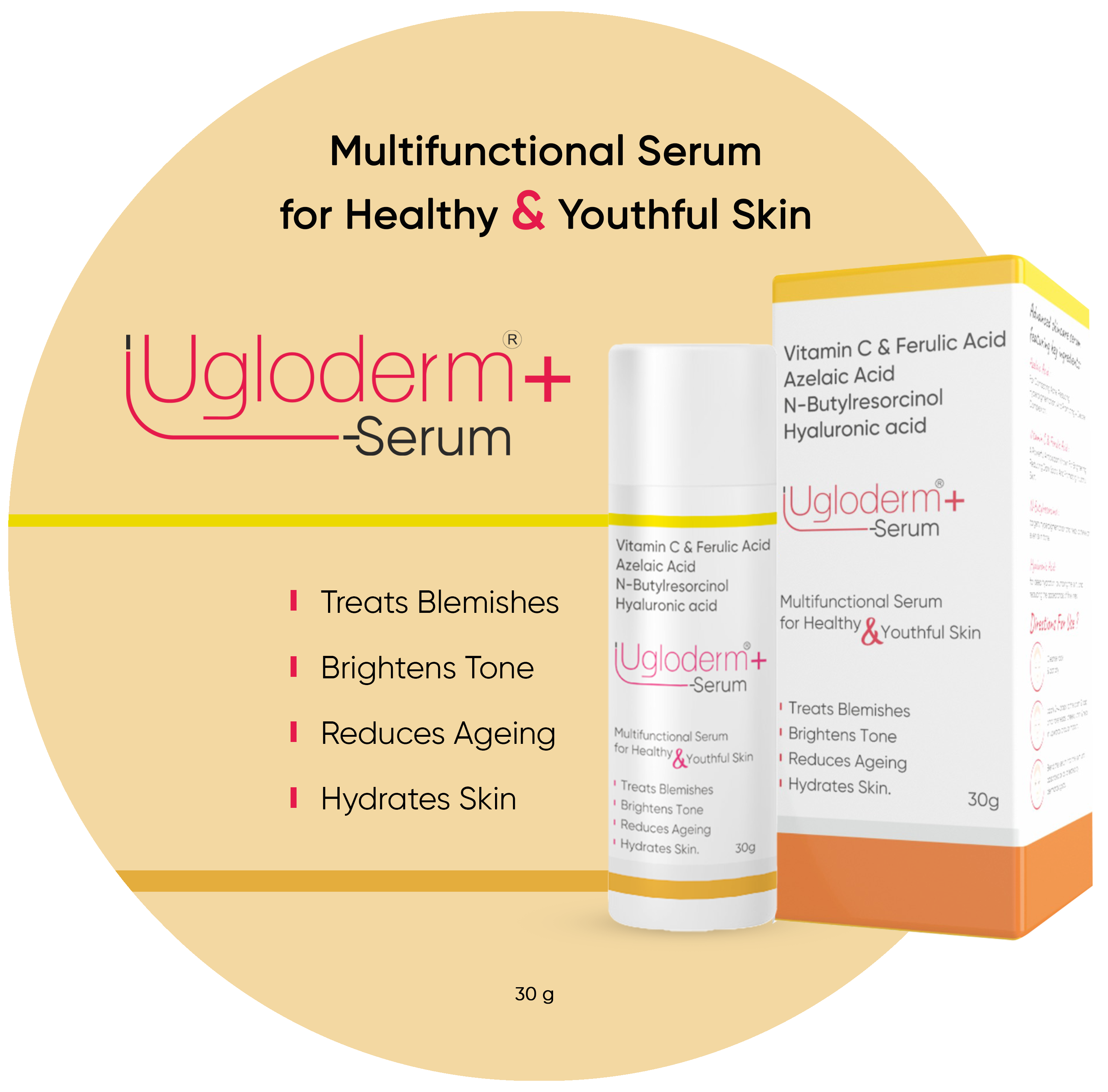 UGLODERM + SERUM 30 GM