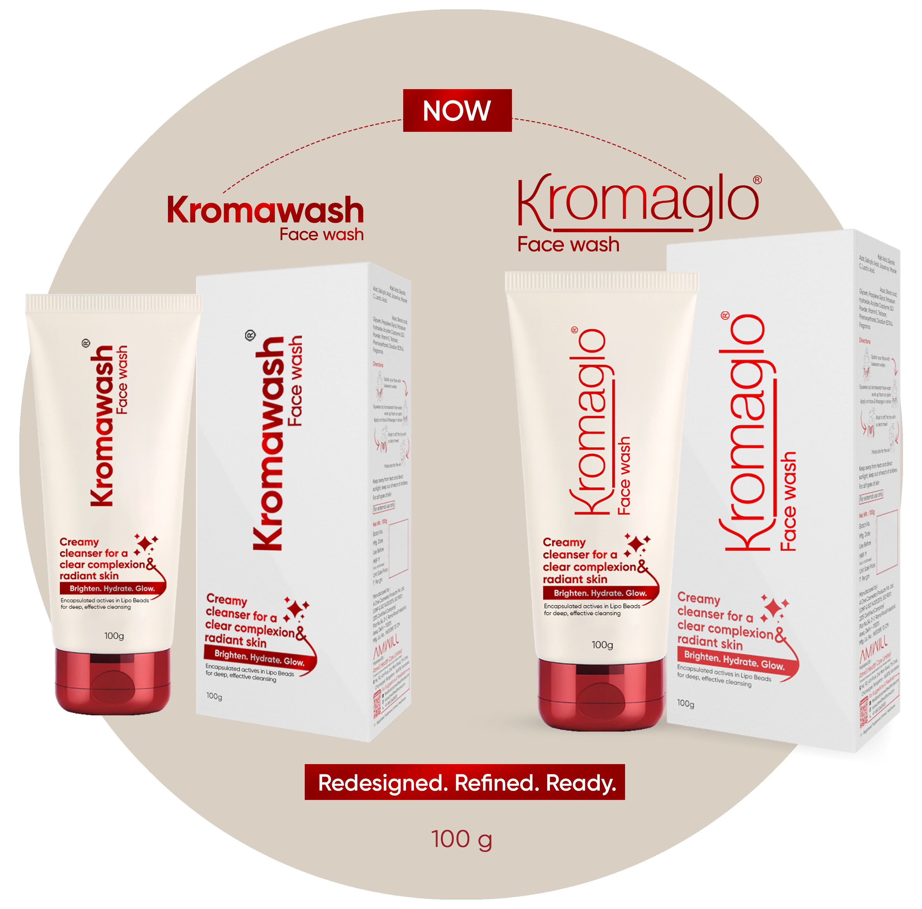 KROMAWASH - KROMAGLO FACE WASH 100 GM