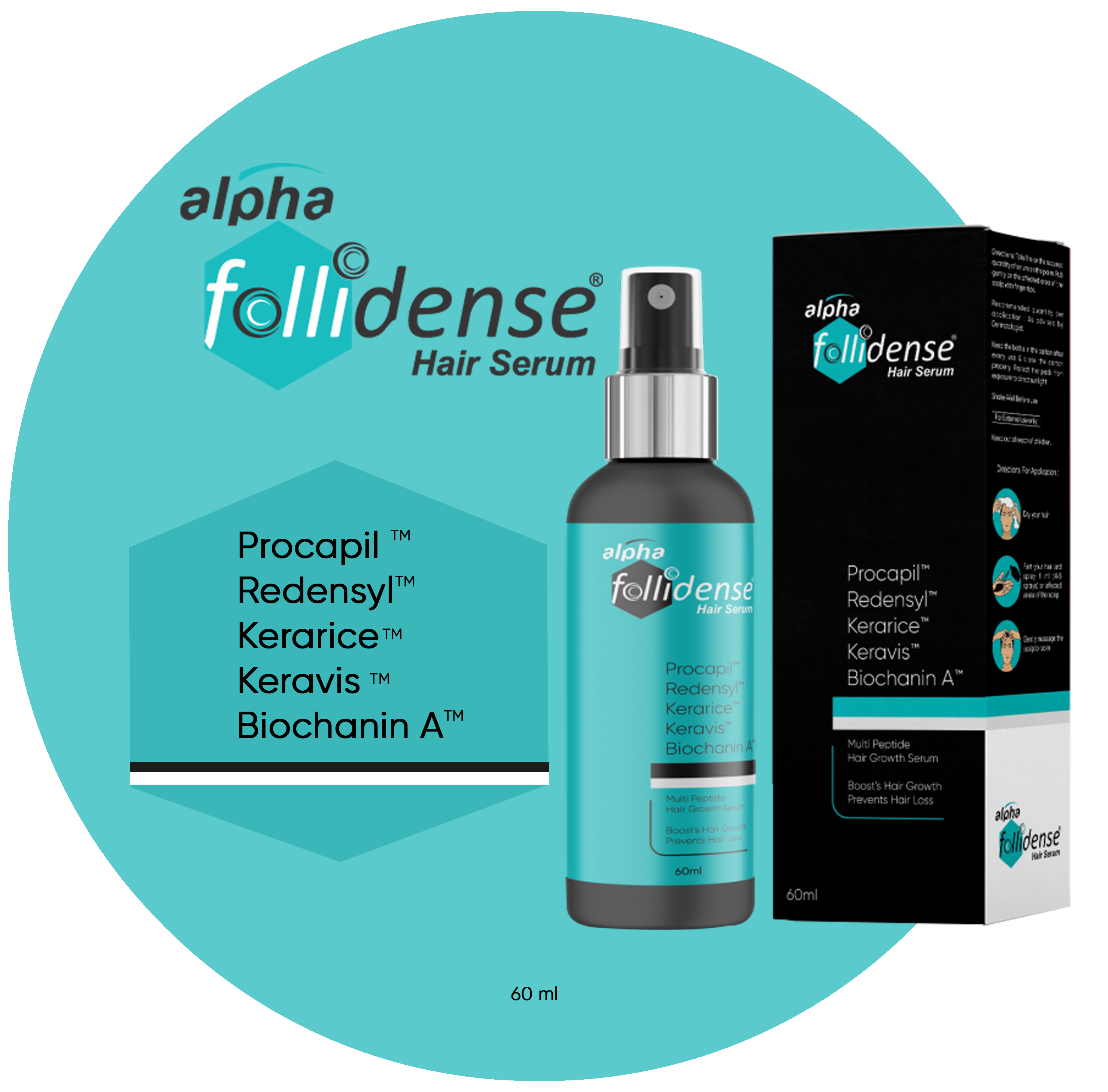 ALPHA FOLLIDENSE HAIR SERUM 60 ML