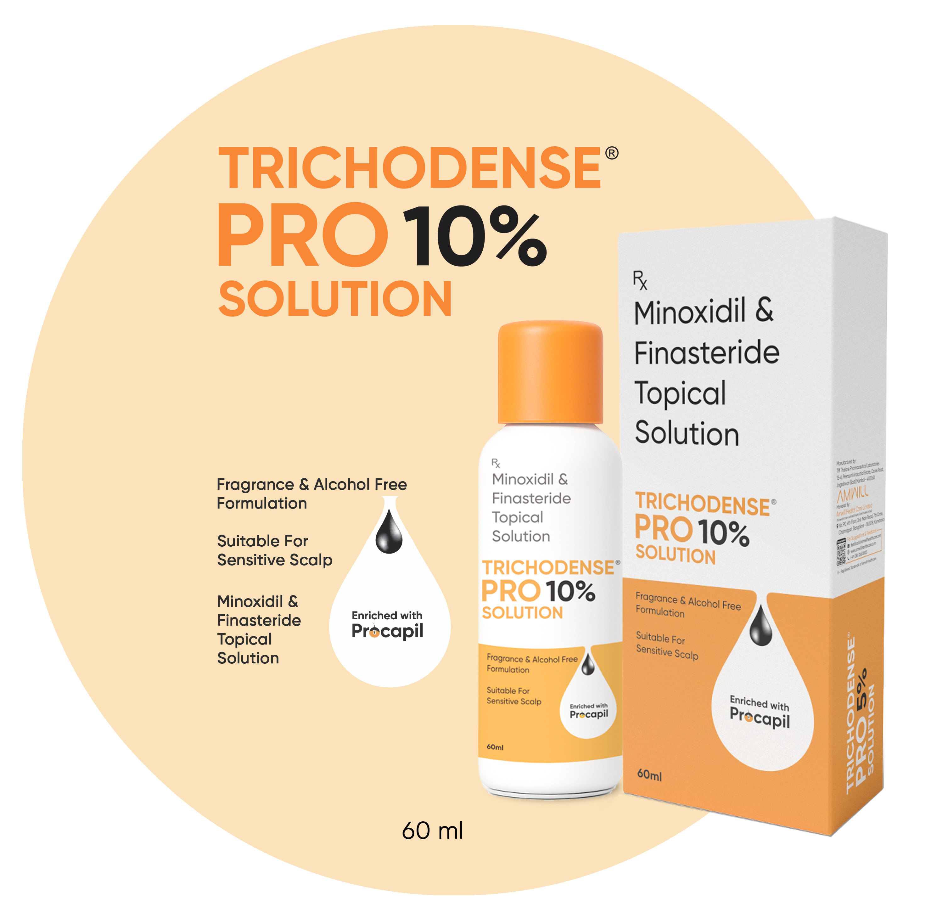 TRICHODENSE SOLUTION 10% PRO 60 ML