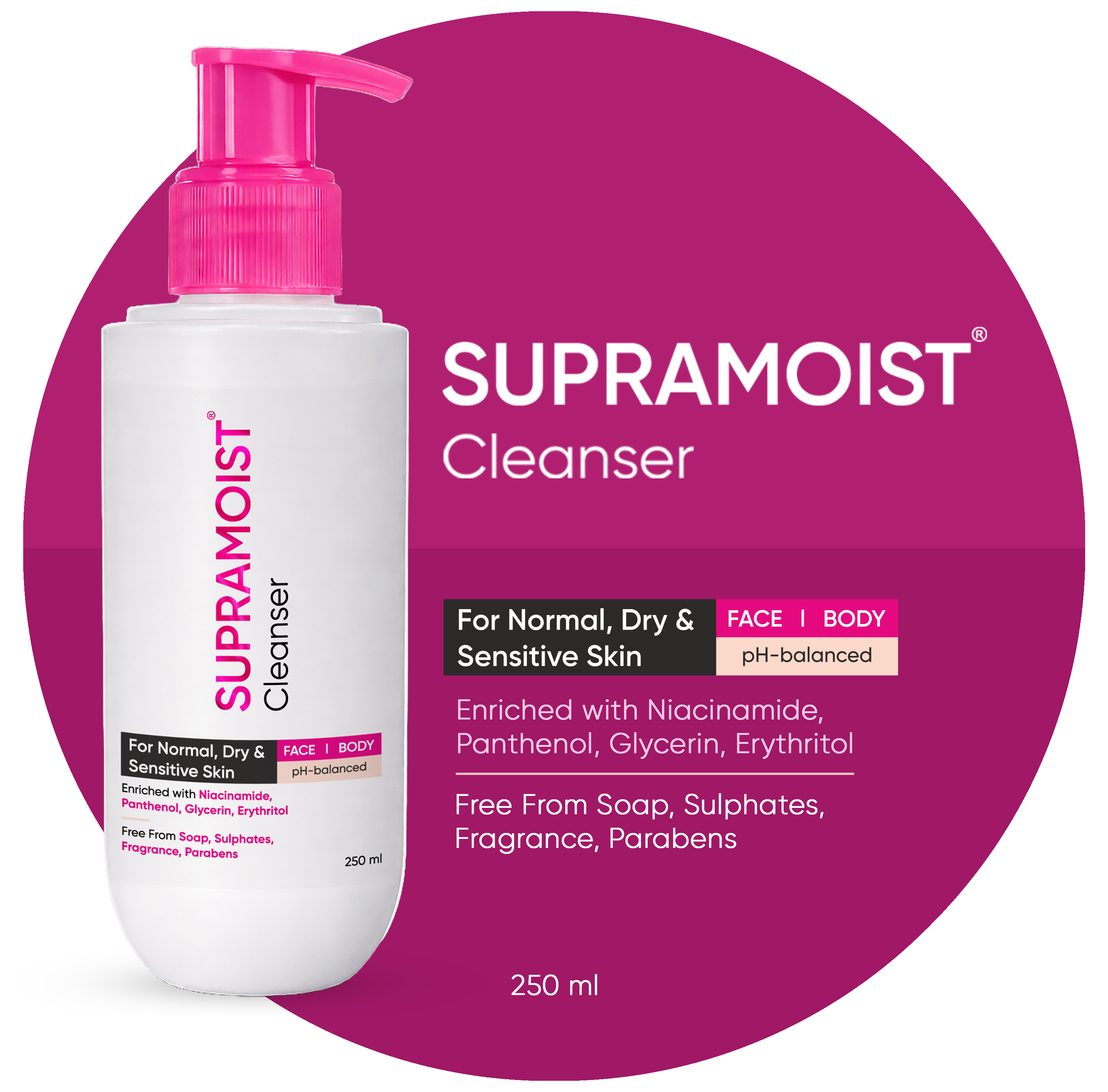 SUPRAMOIST CLEANSING LOTION 250 ML