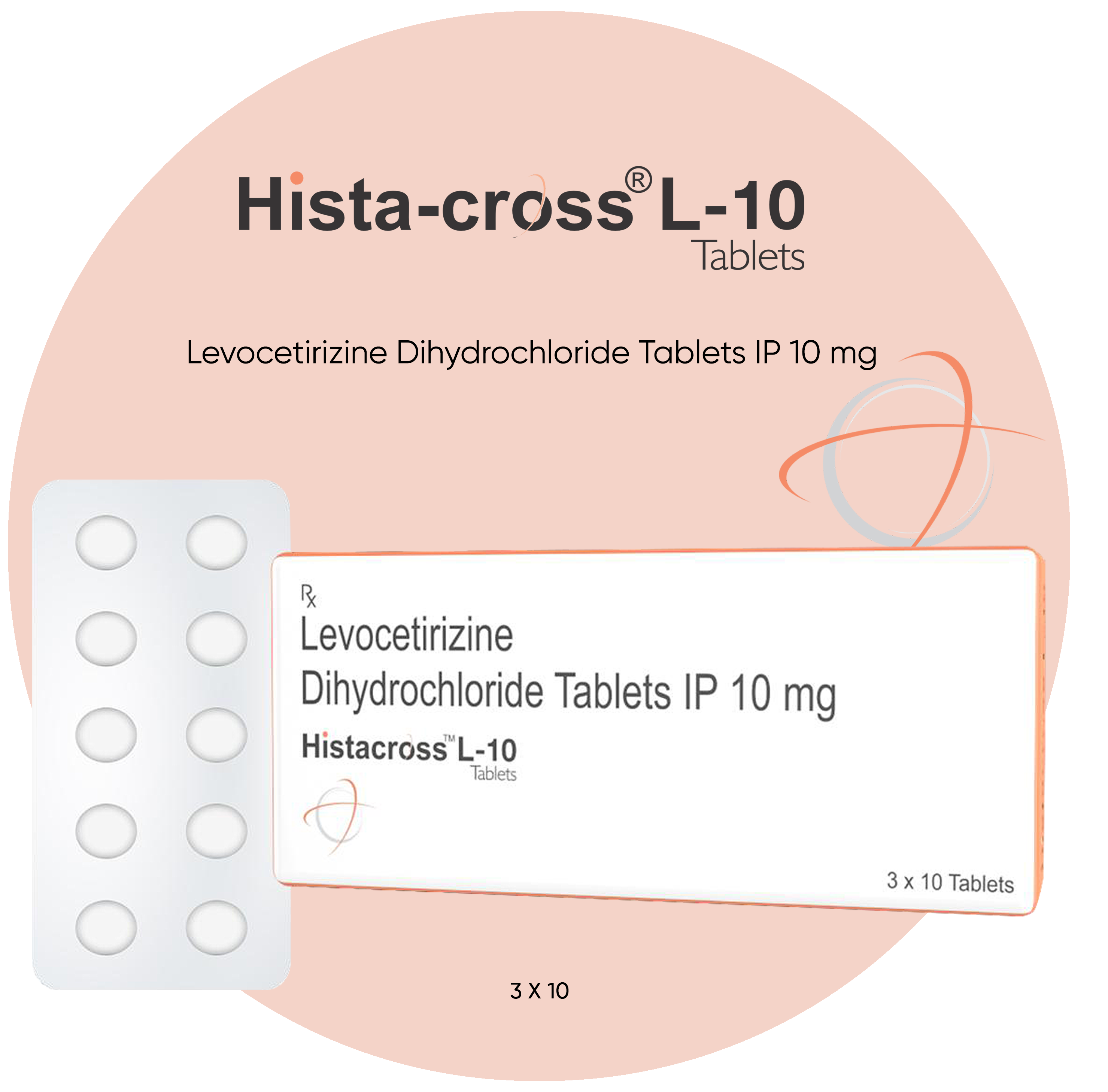HISTOCROSS L TABS 10 MG